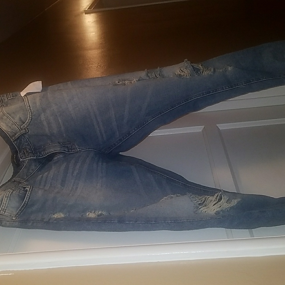 Distressed jeans
